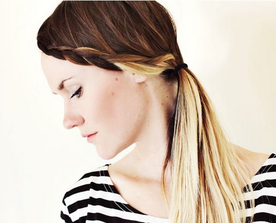 15 Tutorial for Braided Bangs: Ombre Hairstyles for Long Hair