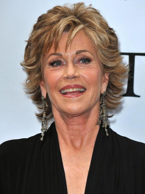 Jane Fonda's hairstyle for women over 50