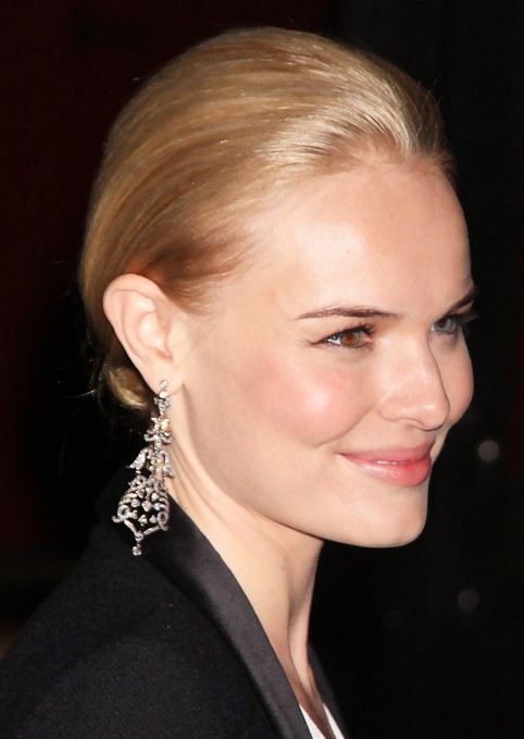 Kate Bosworth Updo Hairstyle: Chignon for Straight Hair