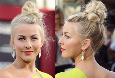 Julianne Hough Hairstyles: Interesting Hair Bun