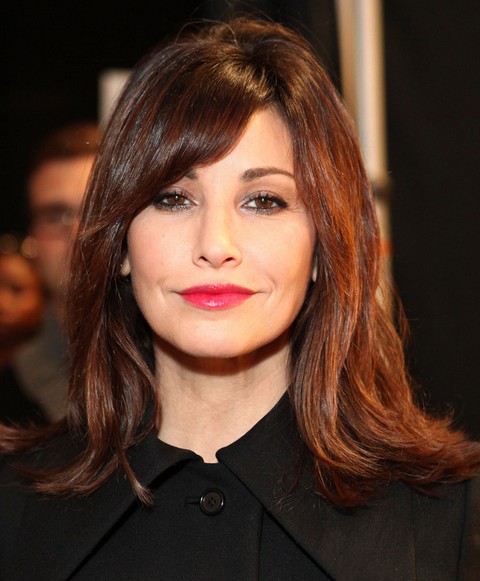 Gina Gershon Hairstyles: Medium Straight Haircut