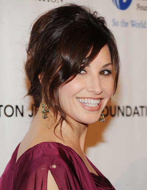 Gina Gershon Hairstyles: Bobby Pinned Updo