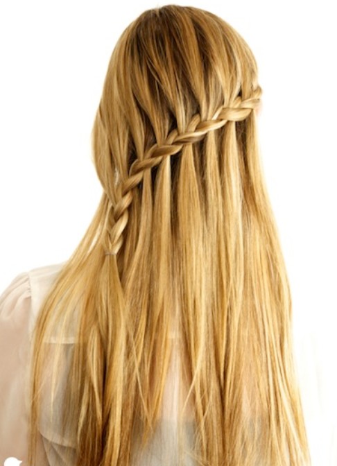 20 tutorials on braided hairstyles: crossover cascade braid