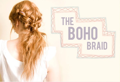 20 tutorials on braided hairstyles: boho hairstyle for the vacation
