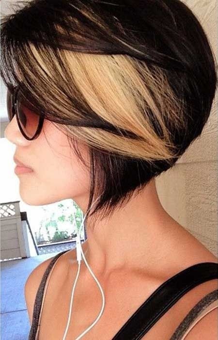 Black blonde ombre bob hairstyle