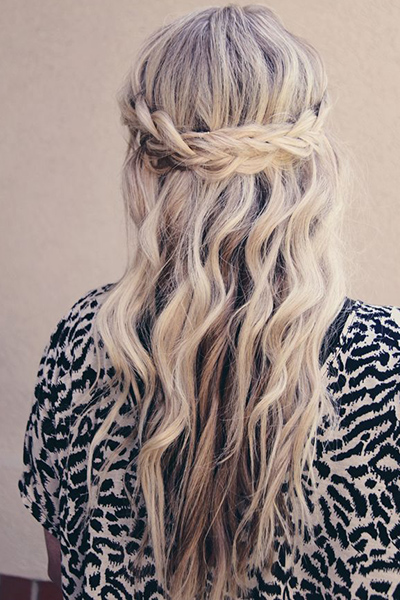 French braided crown