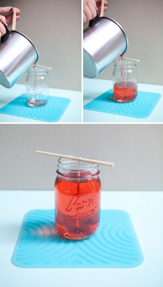 easy mason jar candle via