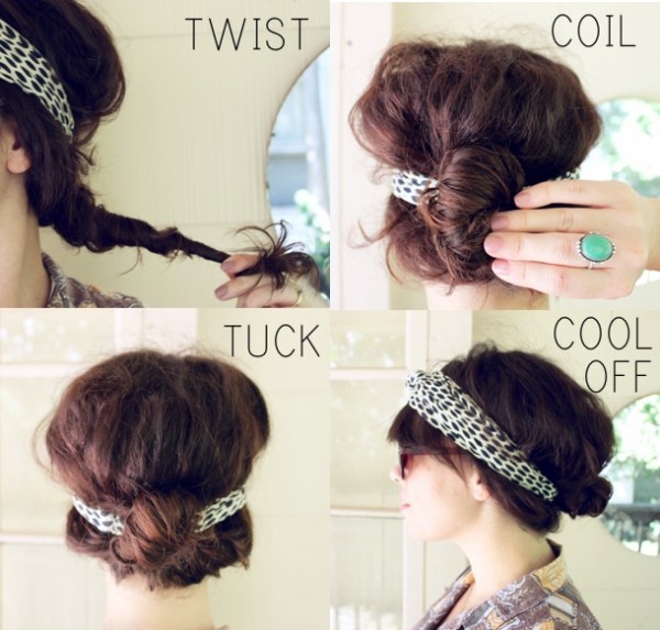 Hairstyle with headband