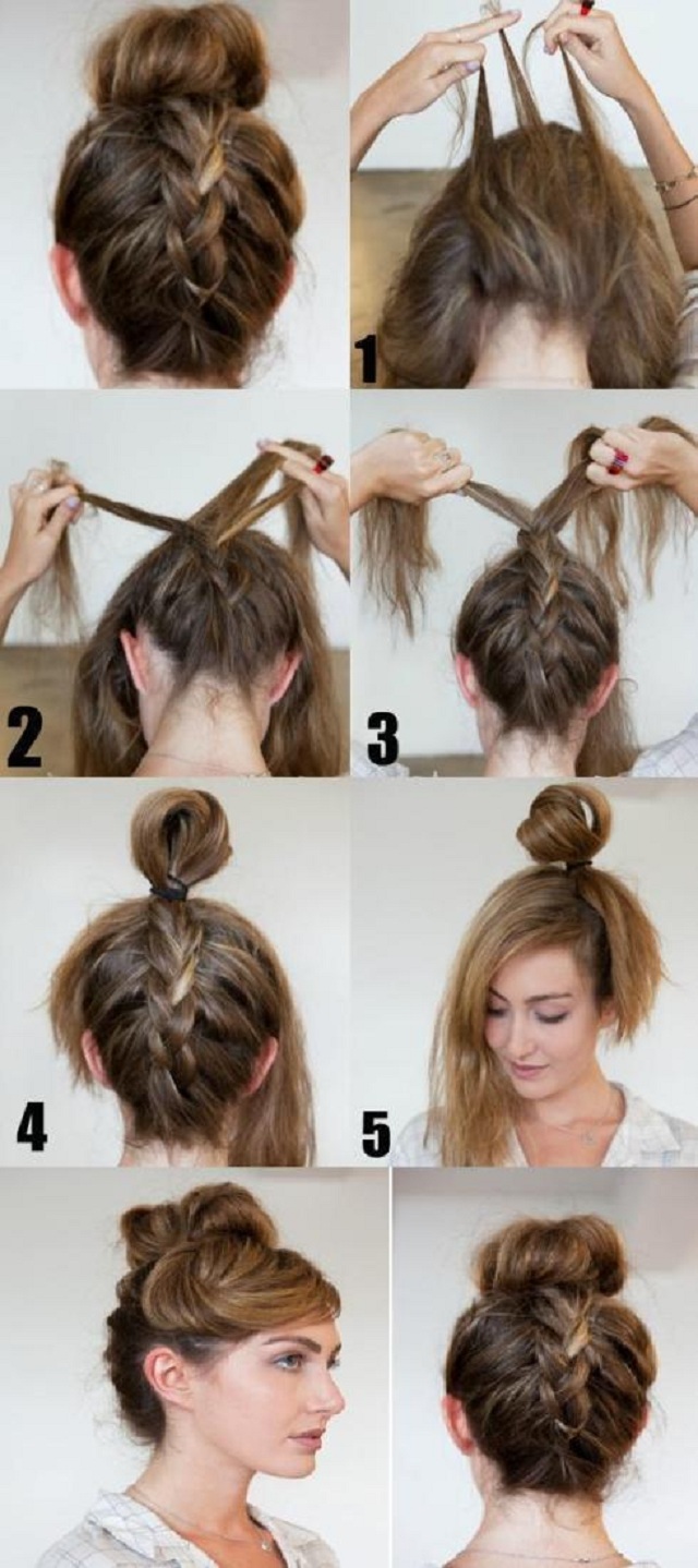 Braided topknot tutorial