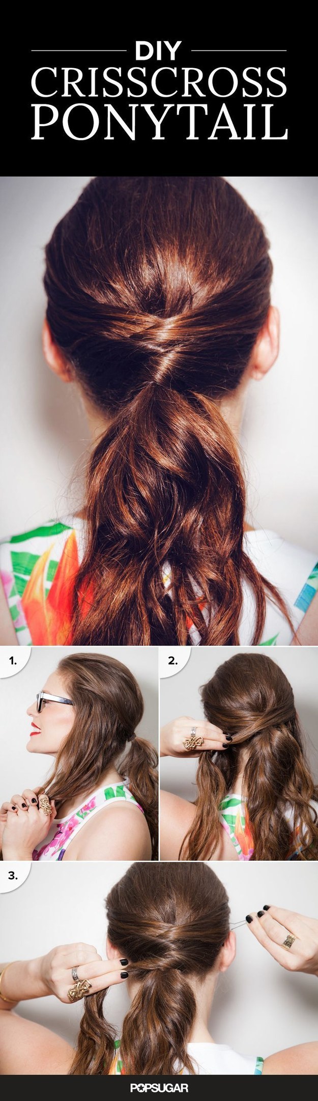 Crisscross ponytail