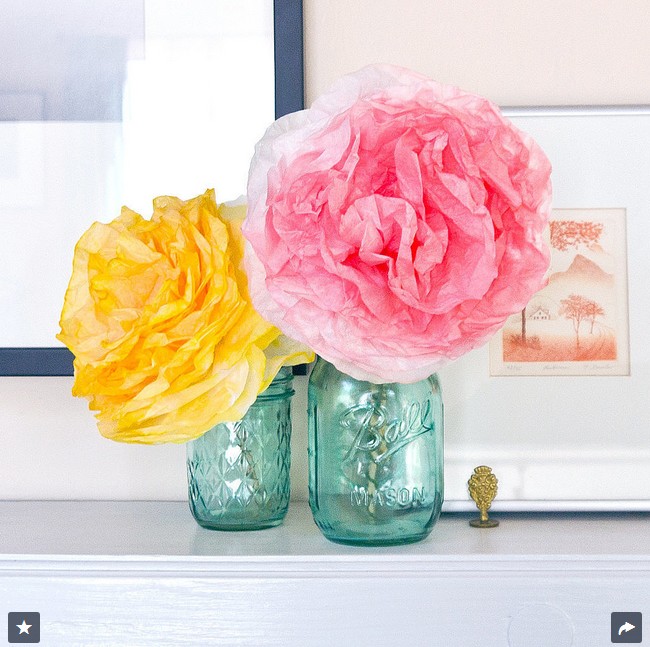 Coffee filter peonies