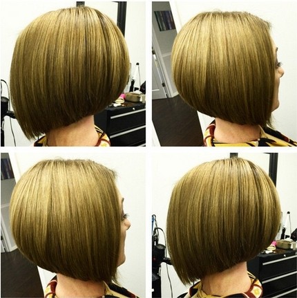 Stacked bob haircut