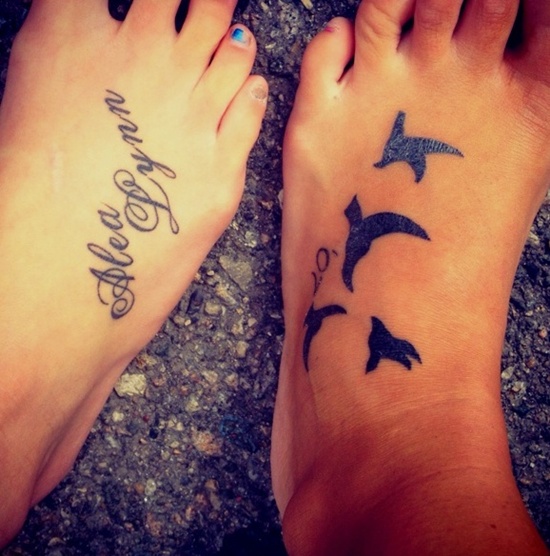 Foot tattoo ideas for girls