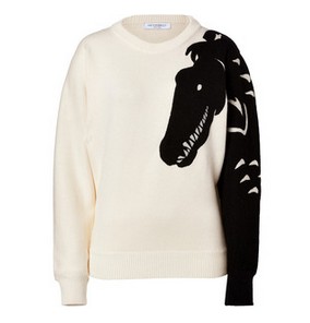 VIKTOR & ROLF wool sweater in Ercu black and white sweater
