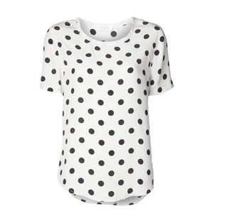 Jason Wu Polka-Dot Jacquard silk blend chiffon blouse, white