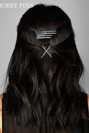 Creative ways to wear bobby pins