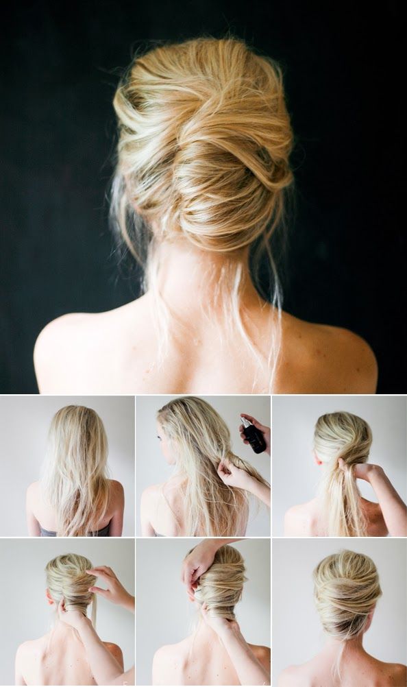 French twist for blonde hair