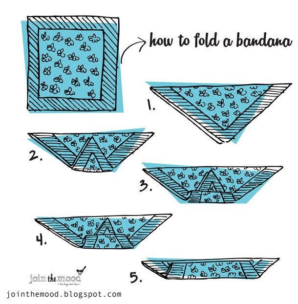 How to fold a headscarf