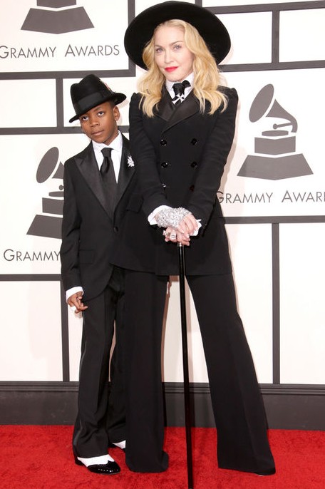 Madonna's Ralph Lauren tuxedo on the Grammys Red Carpet
