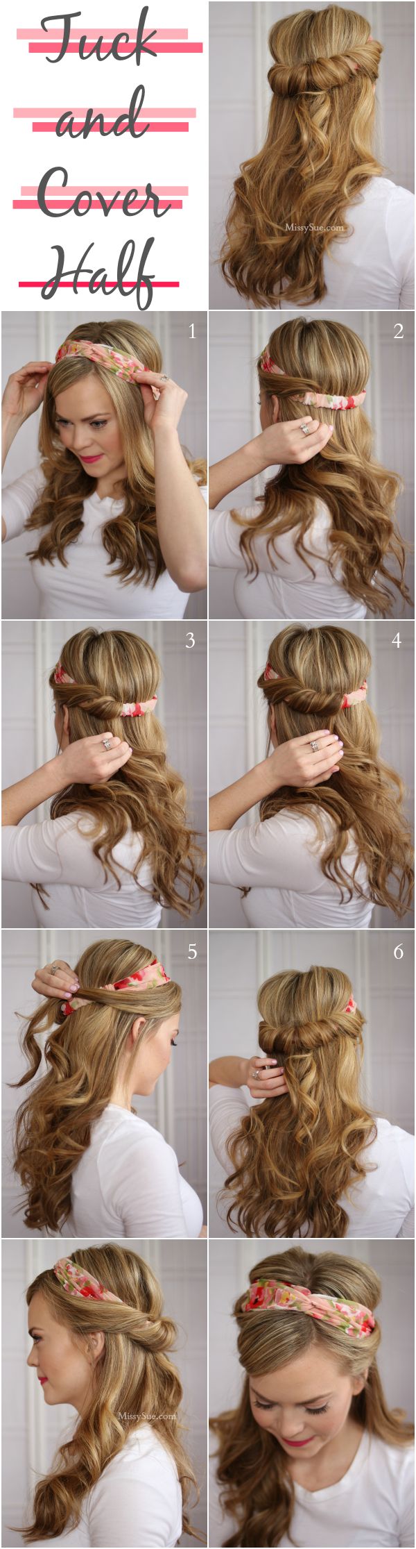 Nice headband hairstyle tutorial