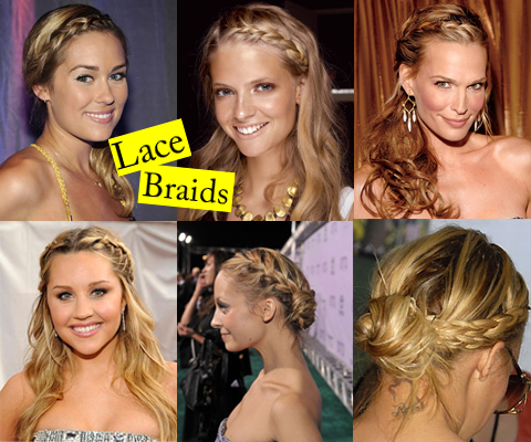 Quick hairstyles: braided on the side