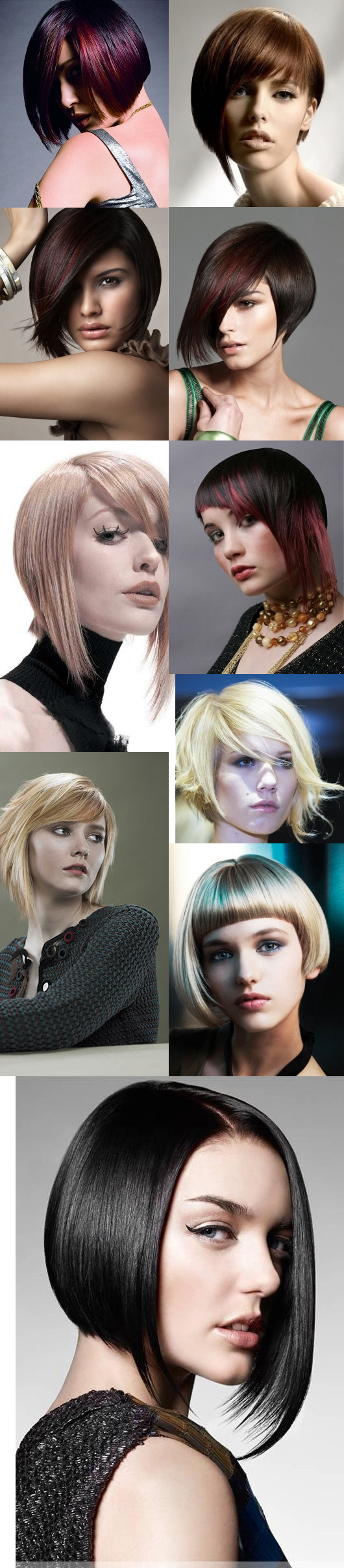 Stunning asymmetrical bob hairstyles