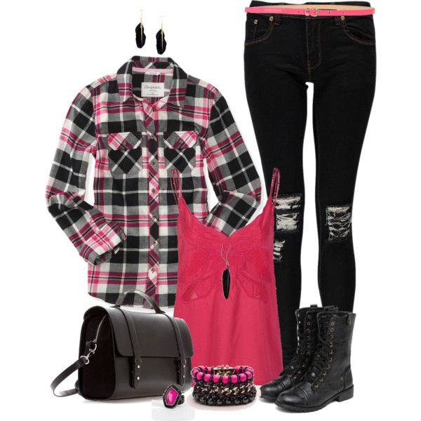 Plaid Outfit" by angela-windsor on Polyvore | Plaid outfits .
