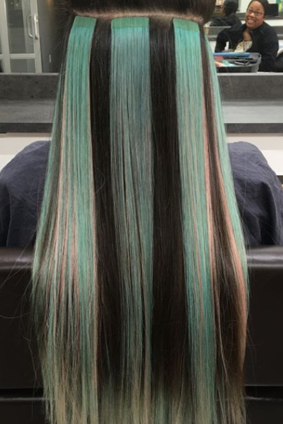 Add funky, fun, vibrant pops of color to your hair instantly .
