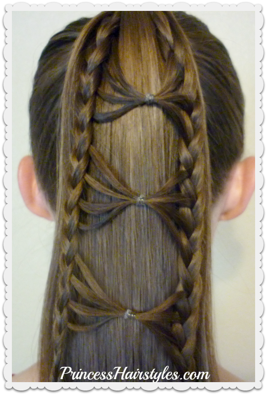 Bow Tie Braid Ponytail Hair Tutorial | Hairstyles For Girls .
