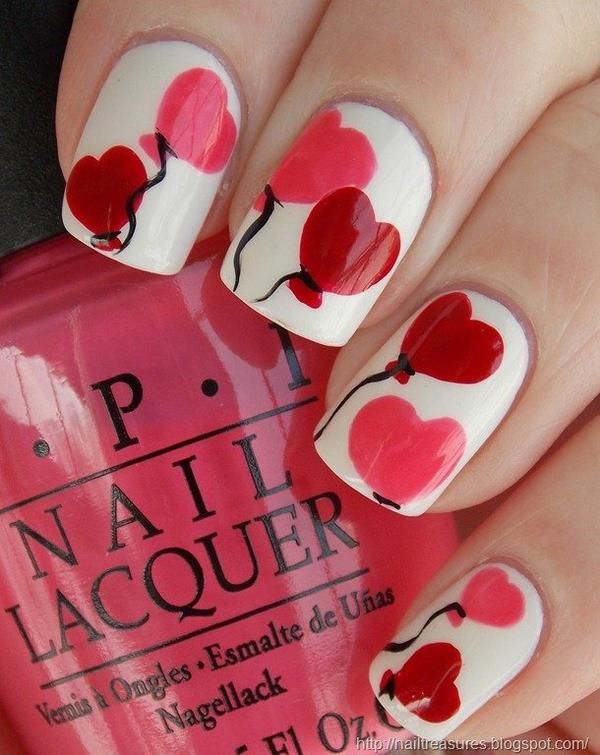 9 Adorable Nail Designs for Valentine's Day | Valentine nail art .