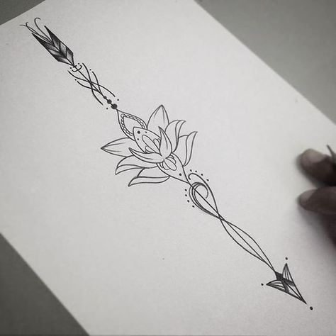 30 Amazing Arrow Tattoos for Female | Arrow tattoos for women .
