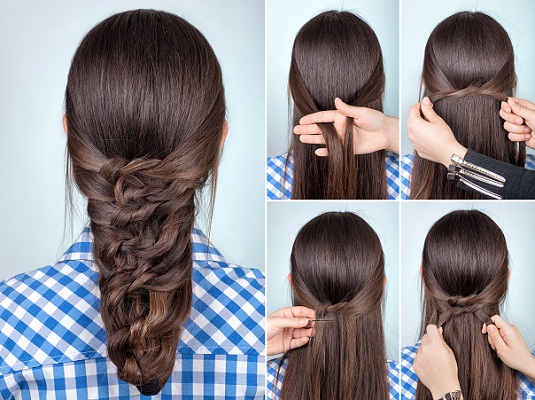 9 Easy and Simple Braided Hairstyles for Long Hair | Styles At Li