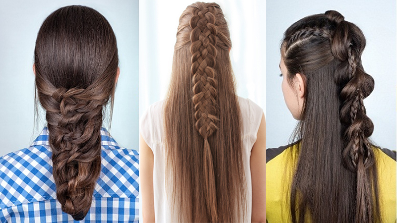 9 Easy and Simple Braided Hairstyles for Long Hair | Styles At Li