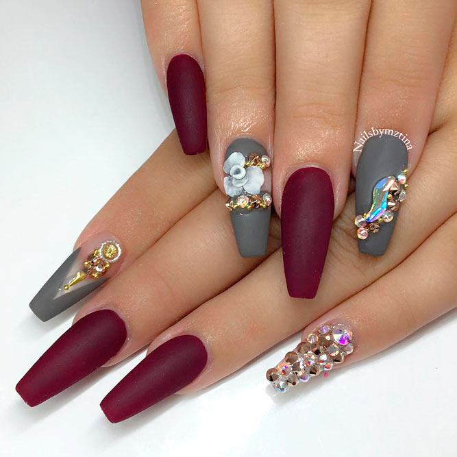 Amazing Burgundy Nail Designs for Women