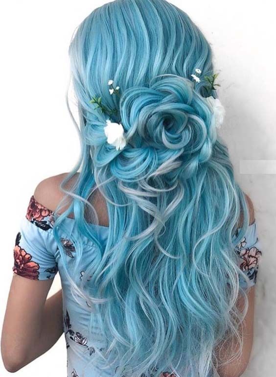 50 Beautiful Blue Hairstyles for All Kinds of Ha