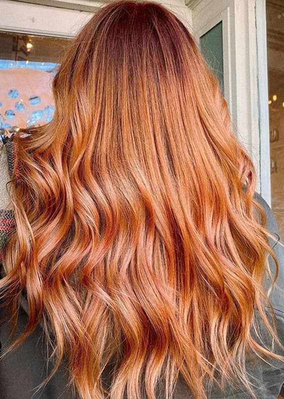 Amazing Combination Of Peach and Copper Hair Colors in 2020 | Stylez