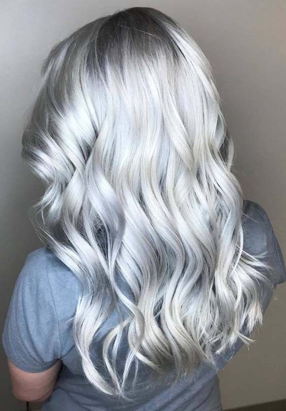 10 Gorgeous Silver Gray Hair Colors and Highlights in 2018 .