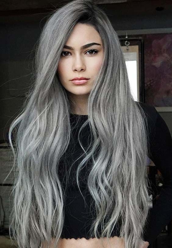 40 Stunning Silver Hair Color Ideas for Long Hair in 2018 | Silver .