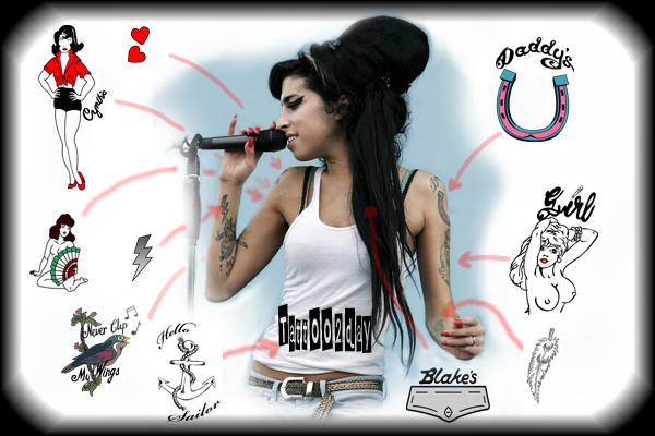 Amy Winehouse Tattoos | HD Wallpape