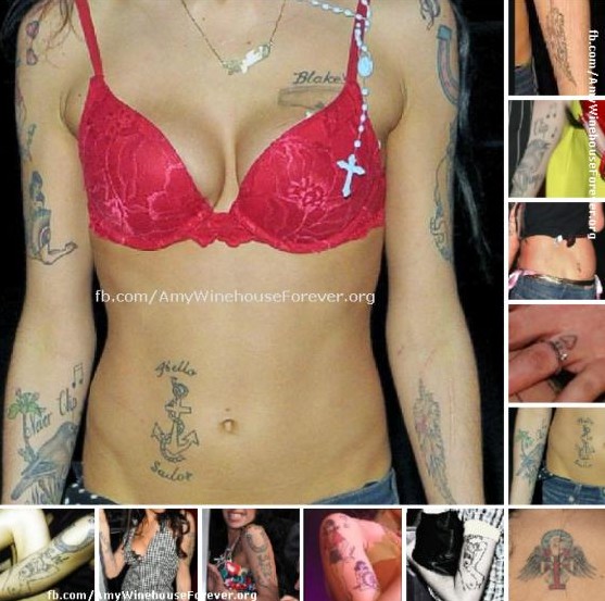 Amy Winehouse Tattoos & Meanings