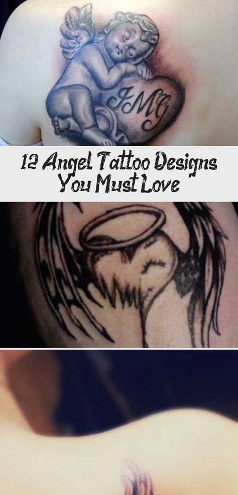 12 Angel Tattoo Designs You Must Love - Tattoos - Cute angel satan .