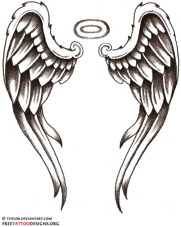 101+ Best Angel Wings Tattoos & Desig