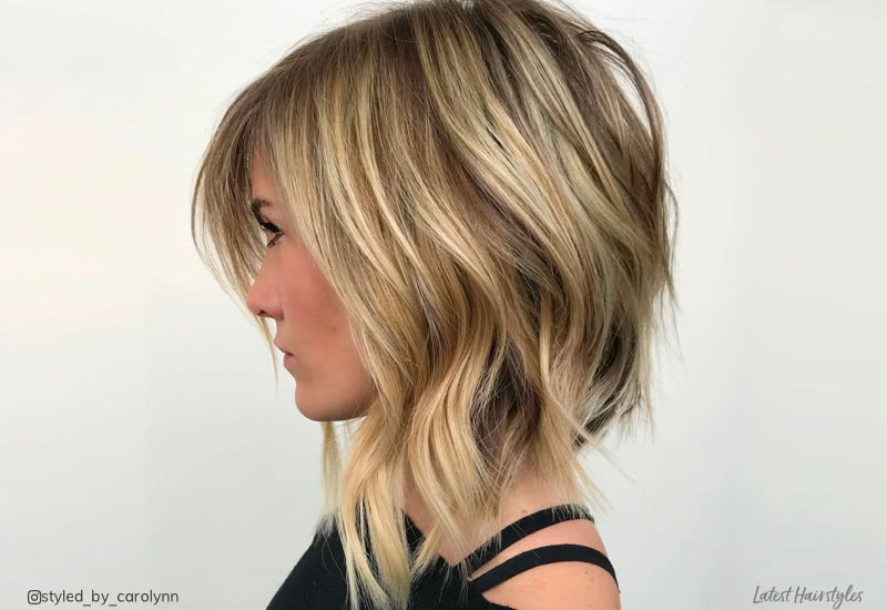 18 Long Angled Bob Hairstyles Trending Now for 20