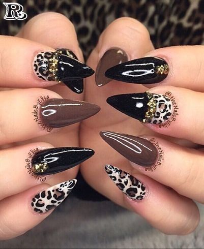 Top 50 Styles for Animal Print Nail | Animal print nails, Leopard .