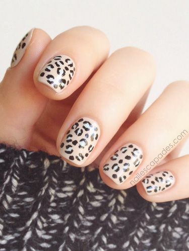 Animal Print Nail Art - Manicure Ideas With Leopard and Animal Pri