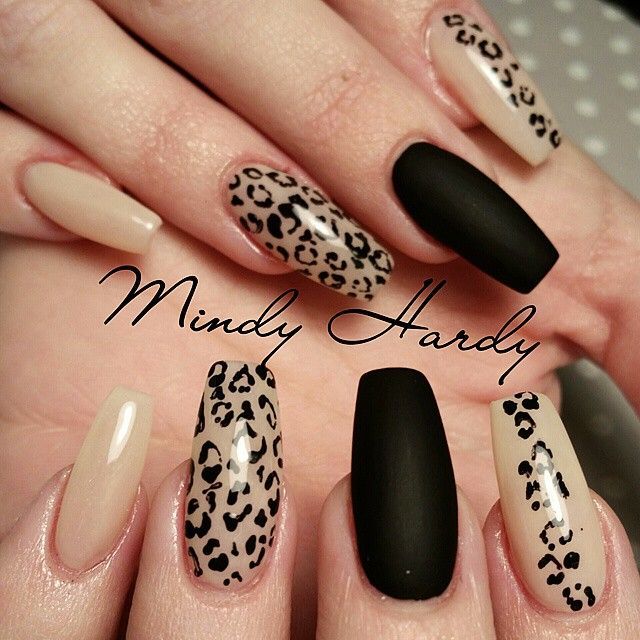 40 Cheetah Nail Designs (с изображениями) | Дизайнерские ногти .