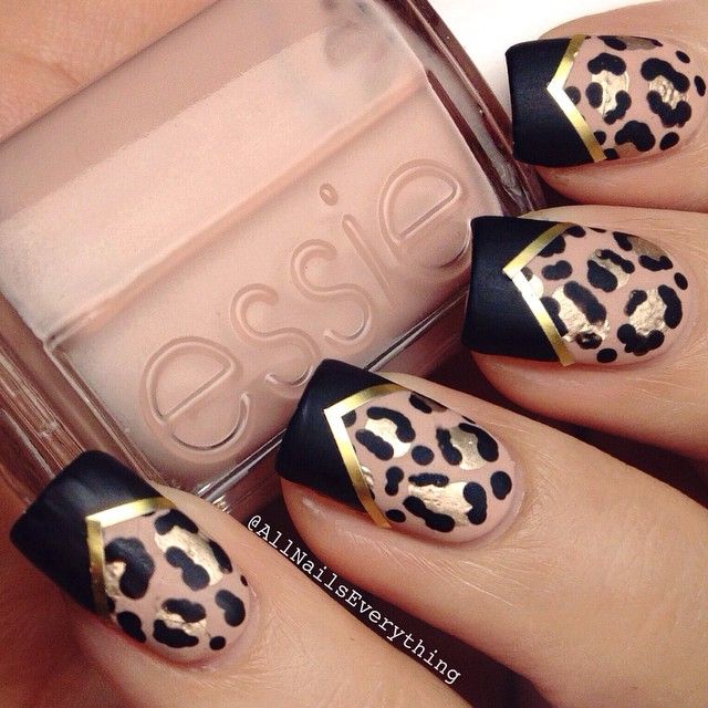 Top 10 Fun and Easy Nail Tutorials | Leopard print nails, Cheetah .