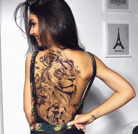 Animal Tattoo Designs on Back | Back tattoo women, Tattoos, Girl .