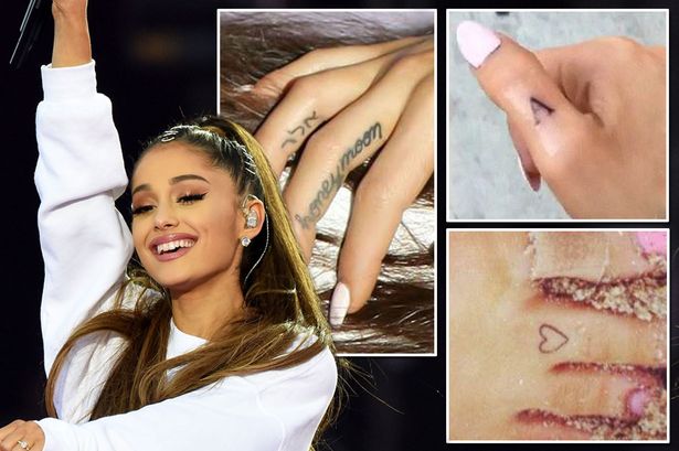 Ariana Grande's tattoos - meaning behind her twelve inkings as she .