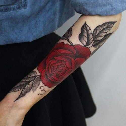 50 Arm Tattoos for Women | Rose tattoos for women, Arm tattoos for .